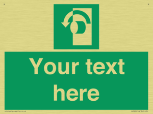 Custom Turn Anti-Clockwise Sign